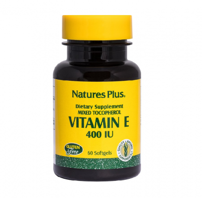 Natures Plus Vitamin E 400IU 60 Μαλακές Κάψουλες