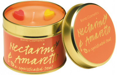 Bomb Cosmetics Nectarine & Amaretto Tinned Handmade Candle 1τμχ 243g