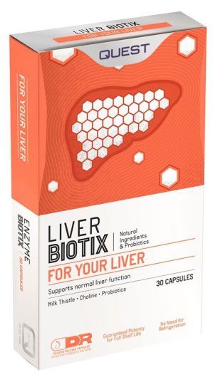 Quest Liver Biotix Φόρμουλα για το Συκώτι με Χολίνη, 30 Κάψουλες