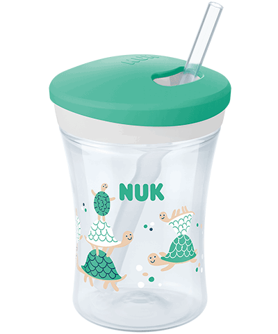 Nuk Evolution Action Cup με Καλαμάκι Πράσινο 230ml