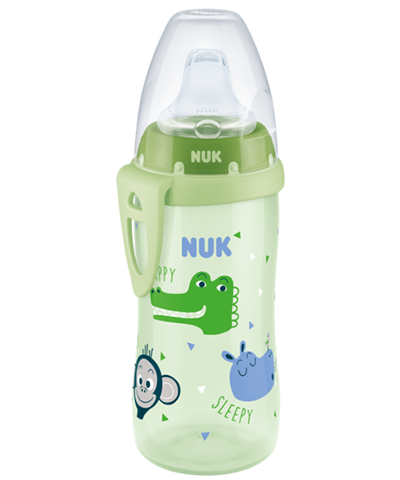 Nuk First Choice Active Cup Παγουράκι με Ρύγχος Σιλικόνης 12M+ Πράσινο 300ml