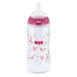 Nuk First Choice Plus Ροζ Πλαστικό Μπιμπερό Θηλή Σιλικόνης 6-18m 300ml