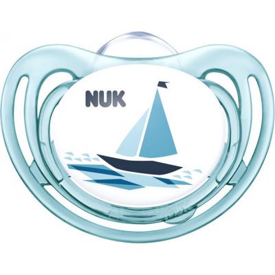 Nuk Freestyle Σιλικόνης Μπλε Καράβι 0-6m 1τμχ