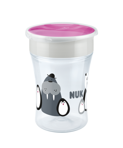 Nuk Monochrome Animals Magic Cup Ροζ 230ml