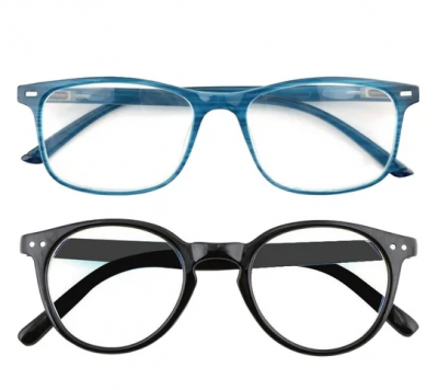 Occhiale Per Lettura Γυαλιά Οράσεως Prontixte Twin7 Nero + Azzurro +3,00, 2τμχ
