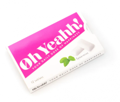Oh Yeahh! Chewing Gum SPEARMINT 12τμχ