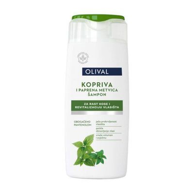 Olival Vegan Natural Nettle & Peppermint Φυσικό Σαμπουάν Με Τσουκνίδα & Μέντα 250ml