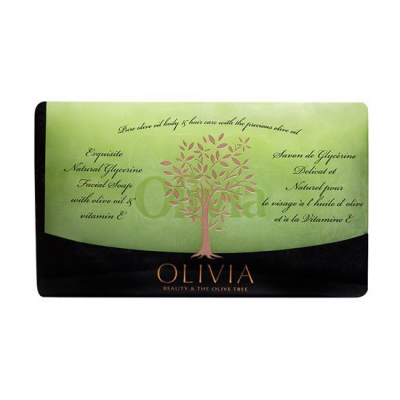 Olivia Glycerine Facial Soap, Φυτικό Σαπούνι Προσώπου για Απαλό Καθαρισμό, 125gr