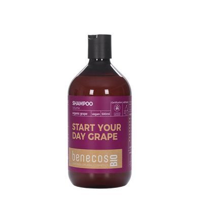 Benecos Start Your Day Grape - Σαμπουάν Για Όγκο Με Βιολογικό Σταφύλι 500ml