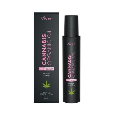 Vican Wise Beauty Cannabis Organic Oil for Hair, Body & Face 100ml