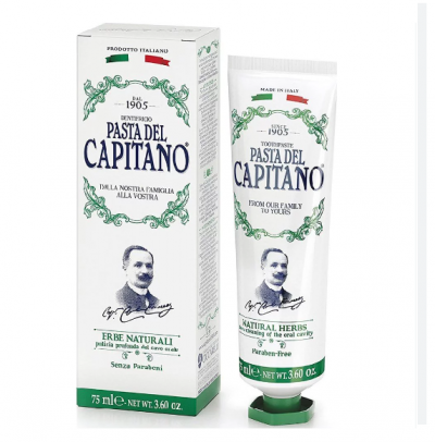 Pasta Del Capitano Natural Herbs - Φυτική Οδοντόπαστα 75ml