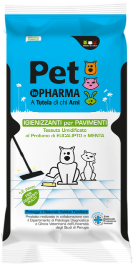 Pet Pharma Μαντηλάκια Απολύμανσης Δαπέδων, 12τμχ