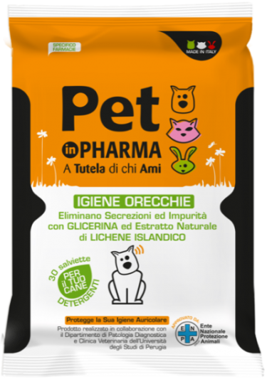 Pet Pharma Μαντηλάκια για την Υγιεινή του Αυτιού, 30τμχ