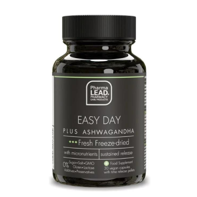 Pharmalead Easy Day Plus Ashwagandha για Ομαλή Ψυχολογική Λειτουργία, 30 Φυτικές Κάψουλες