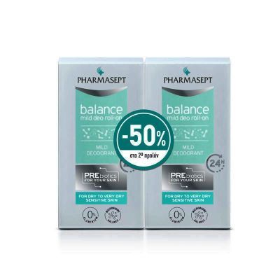 Pharmasept Πακέτο Προσφοράς Balance Mild Deo Roll on 2x50ml