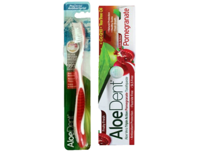 Optima AloeDent® Triple Action Pomegranate Toothpaste 100ml + ΔΩΡΟ Οδοντόκρεμα Κόκκινη