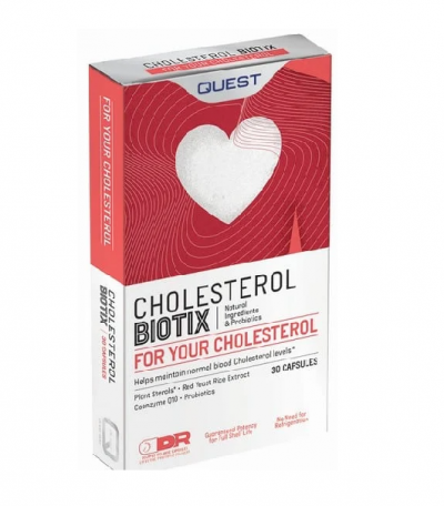 Quest Cholesterol Biotix Έλεγχος Χοληστερίνης 30 Κάψουλες