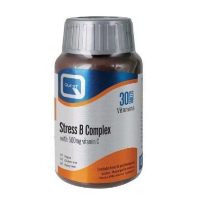 Quest Stress B Complex with 500 mg Vitamin C 30 Ταμπλέτες