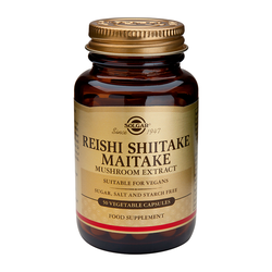 Solgar Reishi Shiitake Maitake Mushroom Extract για την Τόνωση του Ανοσοποιητικού Συστήματος 50 Φυτικές Κάψουλες