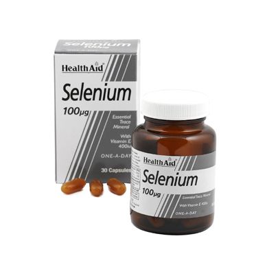 Health Aid Selenium with Vit. E Σελήνιο 100μg & Βιταμίνη Ε 400 iu 30 caps