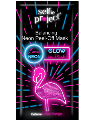 Selfie Project Peel-off mask Glow in Pink-flaming Εξισορροπητική Μάσκα Προσώπου, 10ml