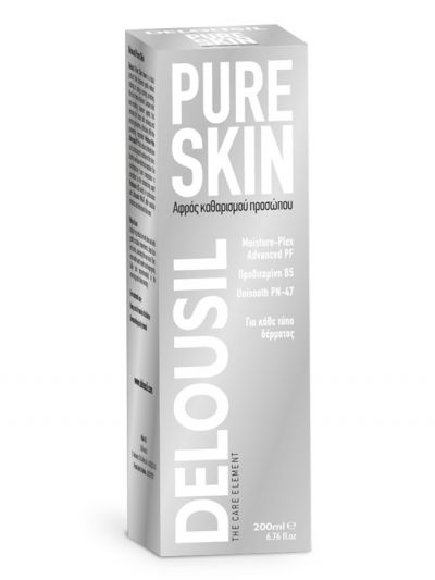 SJA Pharm Delousil Pure Skin Face Cleansing Foam, Αφρός Καθαρισμού Προσώπου, 200ml