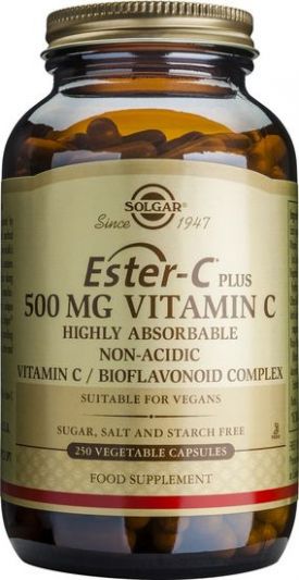 Solgar Bιταμίνη Ester-C 500mg 250 Φυτικές Κάψουλες