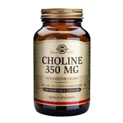 Solgar Choline 350mg (Χολίνη) 100 Φυτικές Κάψουλες
