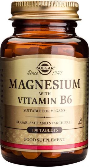Solgar Magnesium + B6 100 Ταμπλέτες