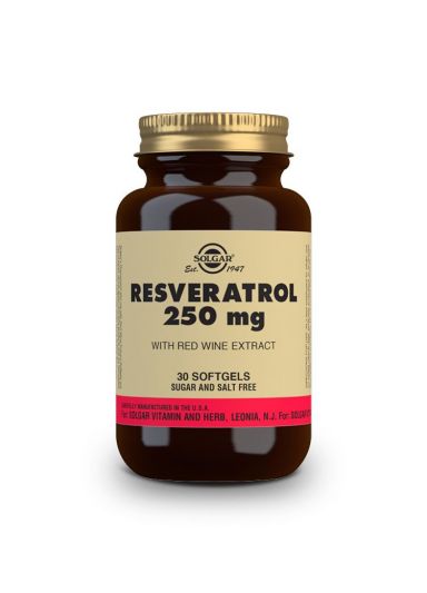 Solgar Resveratrol 250mg Ρεσβερατρόλη, 30 Μαλακές Κάψουλες