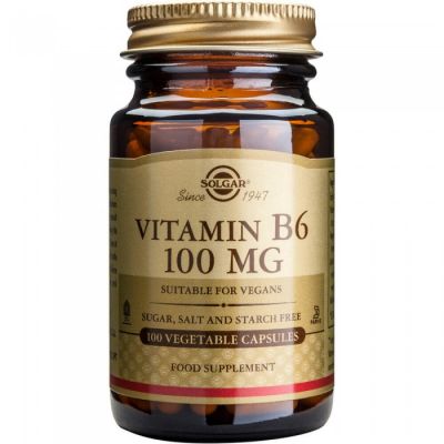 Solgar Vitamin B6 100MG 100 Κάψουλες