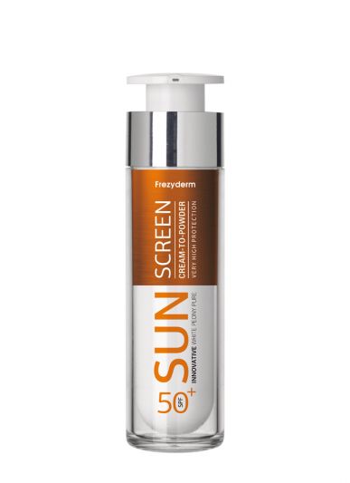 Frezyderm Sun Screen Cream to Powder SPF50+ Αντηλιακό Προσώπου με Αίσθηση Πούδρας 50ml