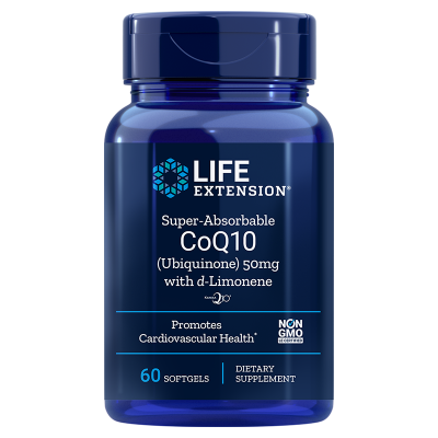 Life Extension Super-Absorbale CoQ10 D-Limonene 50mg 60 Μαλακές Κάψουλες