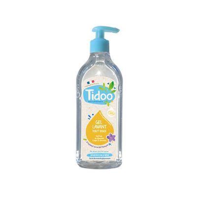 Tidoo Απαλό Τζέλ Καθαρισμού Για Το Σώμα Και Τα Μαλλιά Με Βιολογικό Εκχύλισμα Λιναρόσπορου 495ml