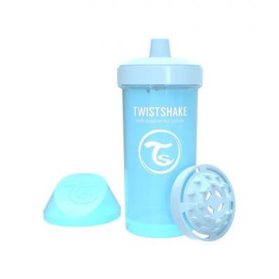 Twistshake Κύπελλο Kid Cup 12+Μηνών Pastel Blue Με Μίξερ Φρούτων 360ml