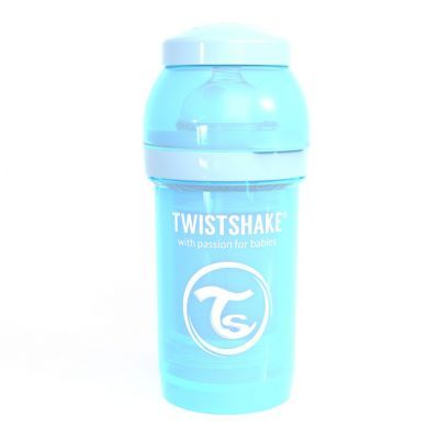 Twistshake Μπιμπερό Κατά των Κολικών Pastel Blue 0+, 180ml