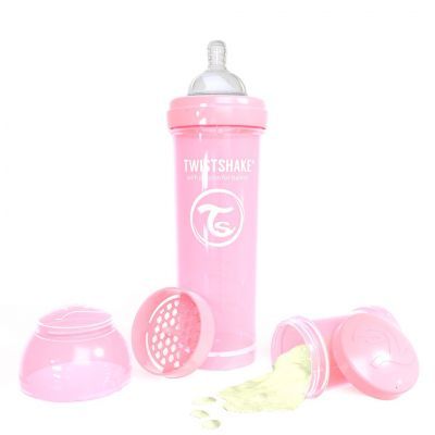 Twistshake Μπιμπερό Κατά Των Κολικών Pastel Pink 4+ Μηνών, 330ml