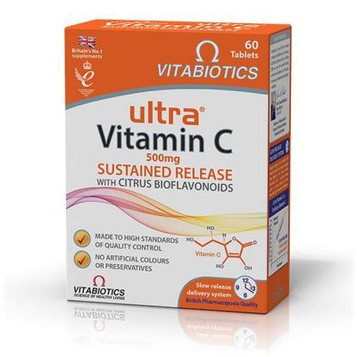 Vitabiotics Ultra Vitamin C 500mg 60 Ταμπλέτες