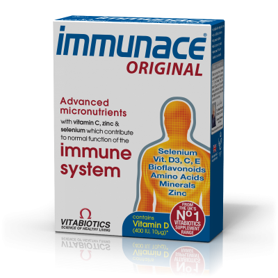 Vitabiotics Immunace Original, Ολοκληρωμένο Συμπλήρωμα Ενίσχυσης του Ανοσοποιητικού, 30 Ταμπλέτες