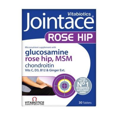 Vitabiotics Jointace Rose Hip, Γλυκοσαμίνη, Χονδροϊτίνη, MSM, 30 Ταμπλέτες