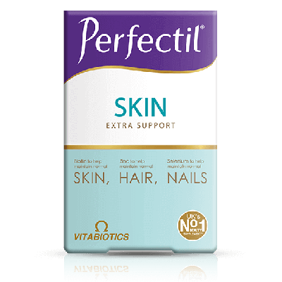 Vitabiotics Perfectil Skin Extra Support, Ολοκληρωμένη Φόρμουλα για Μαλλιά, Νύχια & Δέρμα 28 Ταμπλέτες & 28 Κάψουλες