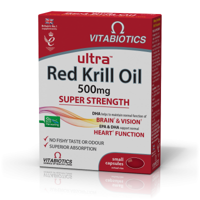 Vitabiotics Ultra Red Krill Oil 500mg, 30 Κάψουλες