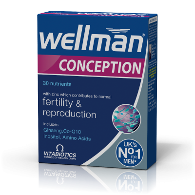 Vitabiotics Wellman Conception, Συμπλήρωμα για την Υποστήριξη του Ανδρικού Αναπαραγωγικού Συστήματος, 30 Δισκία