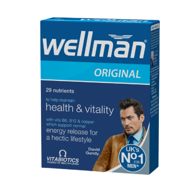 Vitabiotics Wellman Original Πολυβιταμίνη Ειδικά Σχεδιασμένη για Άνδρες, 30 Δισκία