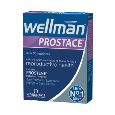 Vitabiotics Wellman Prostace, Συμπλήρωμα Διατροφής για την Καλή Υγεία του Προστάτη 60 Δισκία