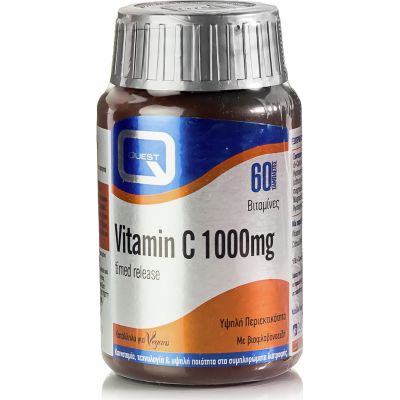 Quest Βιταμίνη C 1000mg timed release, 90 Ταμπλέτες (60+30 ΔΩΡΟ)