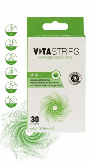 Vitastrips Calm Συμπλήρωμα Διατροφής για Ηρεμία και Χαλάρωση, 30τμχ