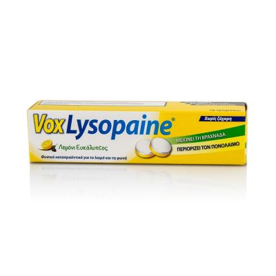 Vox Lysopaine Λεμόνι-Ευκάλυπτος 18 τροχίσκοι