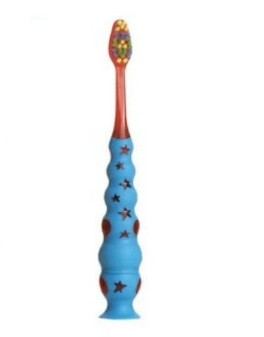 Wisdom Step By Step Εκπαιδευτική Παιδική Οδοντόβουρτσα Soft με Ένδειξη Χρόνου 3 ετών+ Μπλε-Κόκκινο, 1τμχ