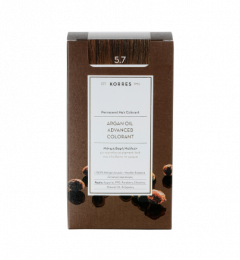 KORRES Argan oil 5.7 Advanced Colorant  Μόνιμη Βαφή Μαλλιών Σοκολατί 1 τεμ.
